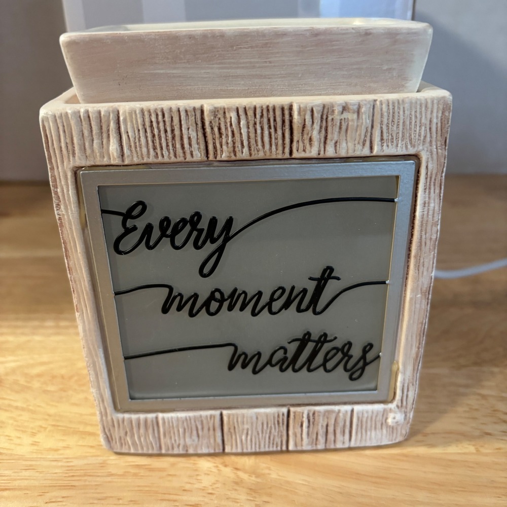Scentsy "Every Moment Matters" Wax Warmer‎ with Box and Instructions